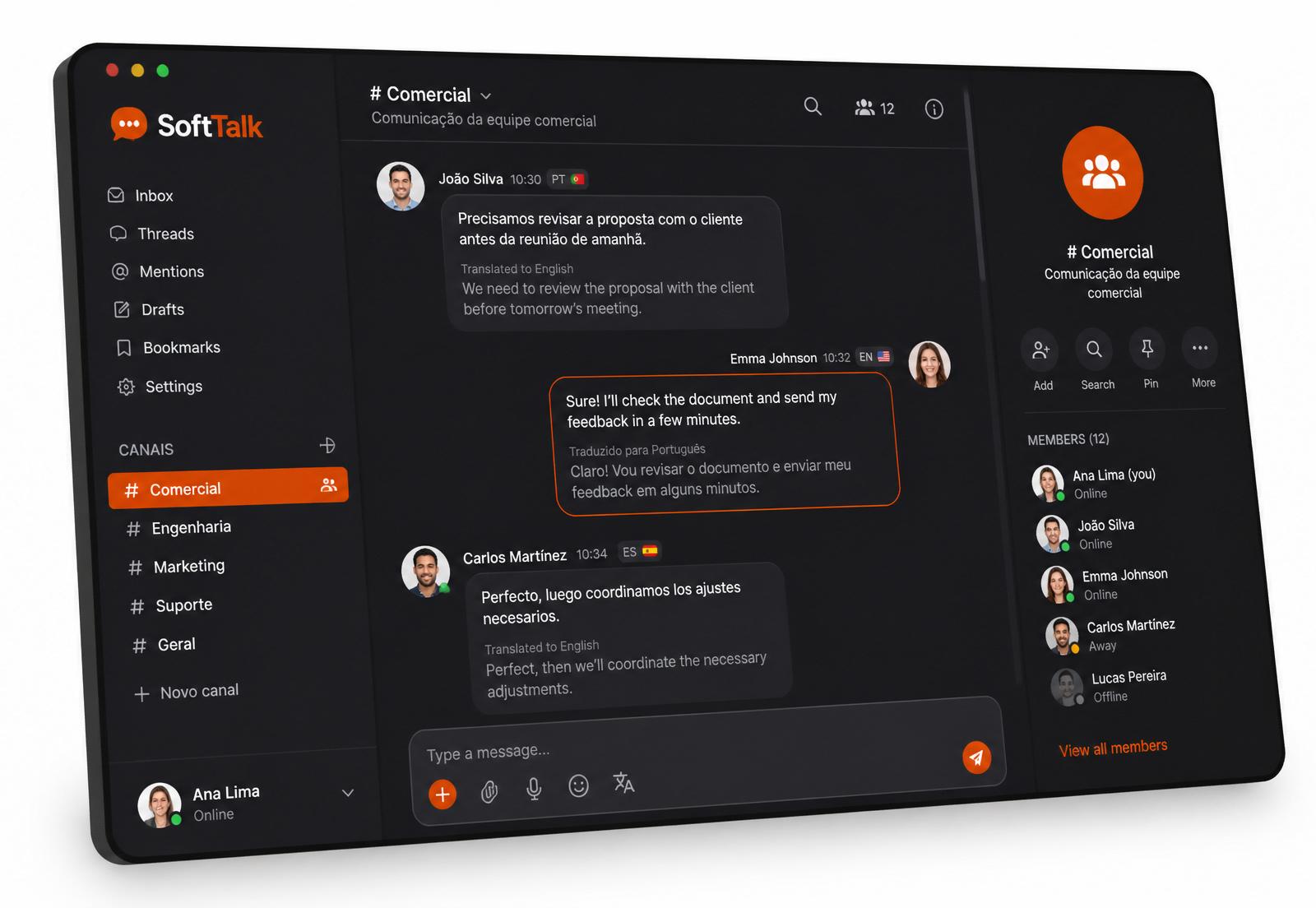 Interface SoftTalk